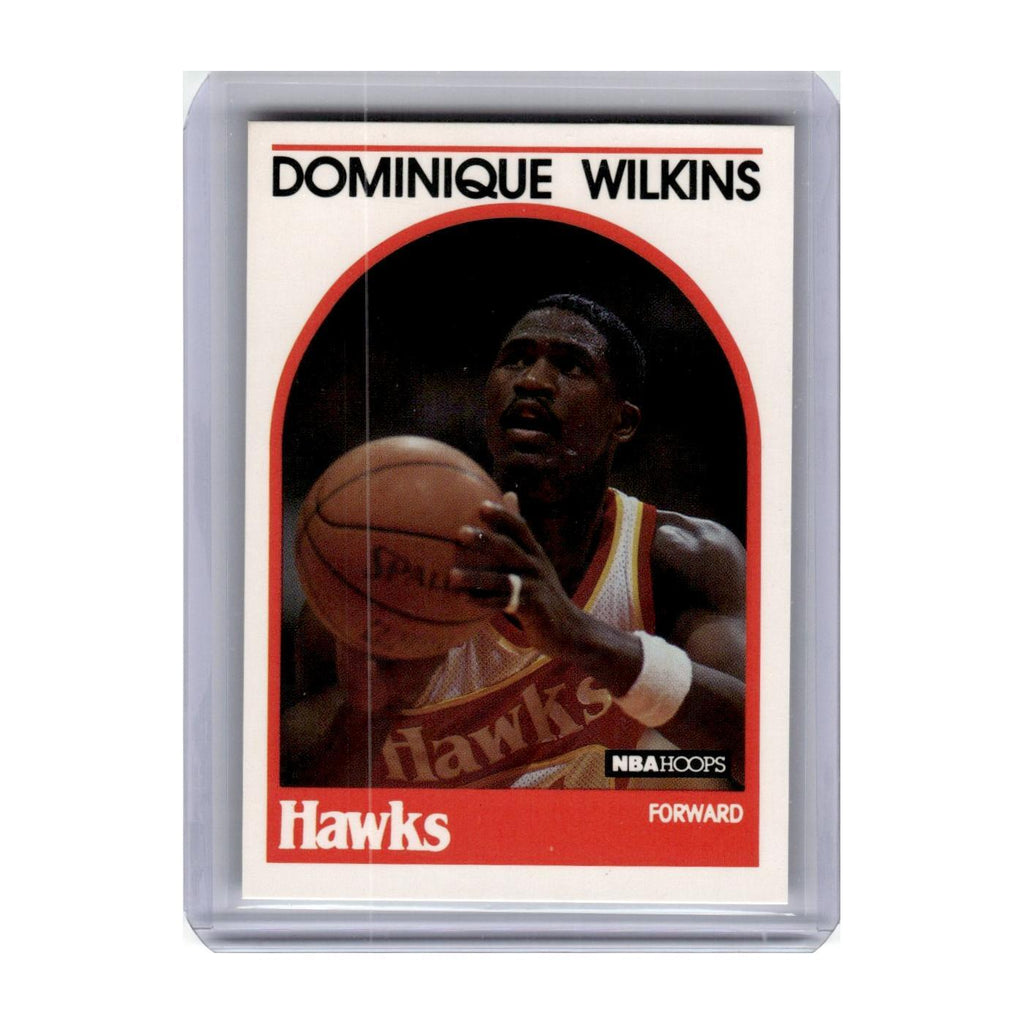 1989 Hoops Basketball Card Dominique Wilkins Hawks #130