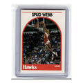 1990 Hoops Basketball Card Spud Webb Hawks #115