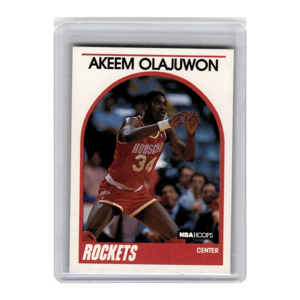 1989 Hoops Basketball Card Akeem Olajuwon Rockets #180