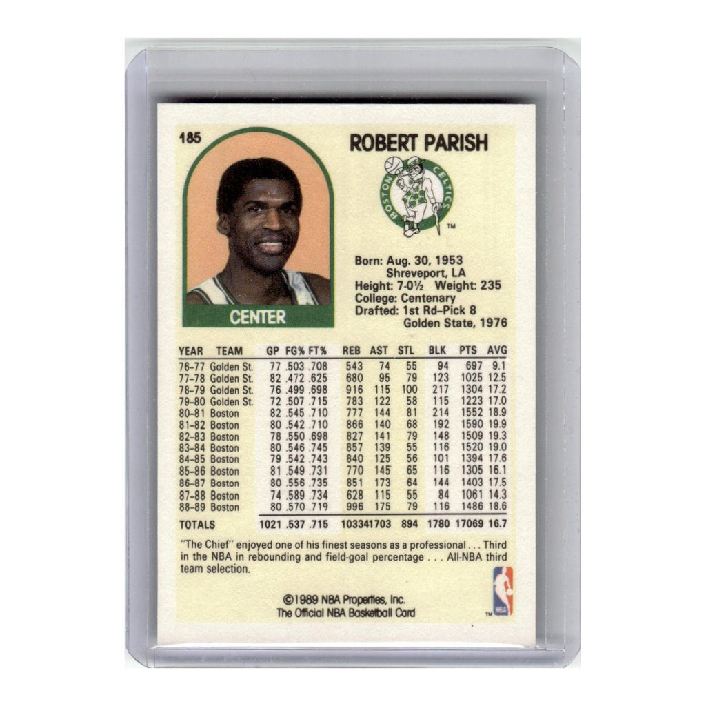 1989 Hoops Basketball Card Robert Parish Celtics #185