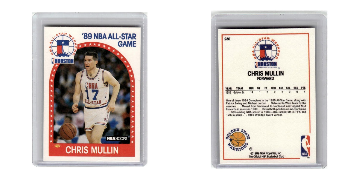1989 Hoops Basketball Card Chris Mullin Golden State Warriors #230