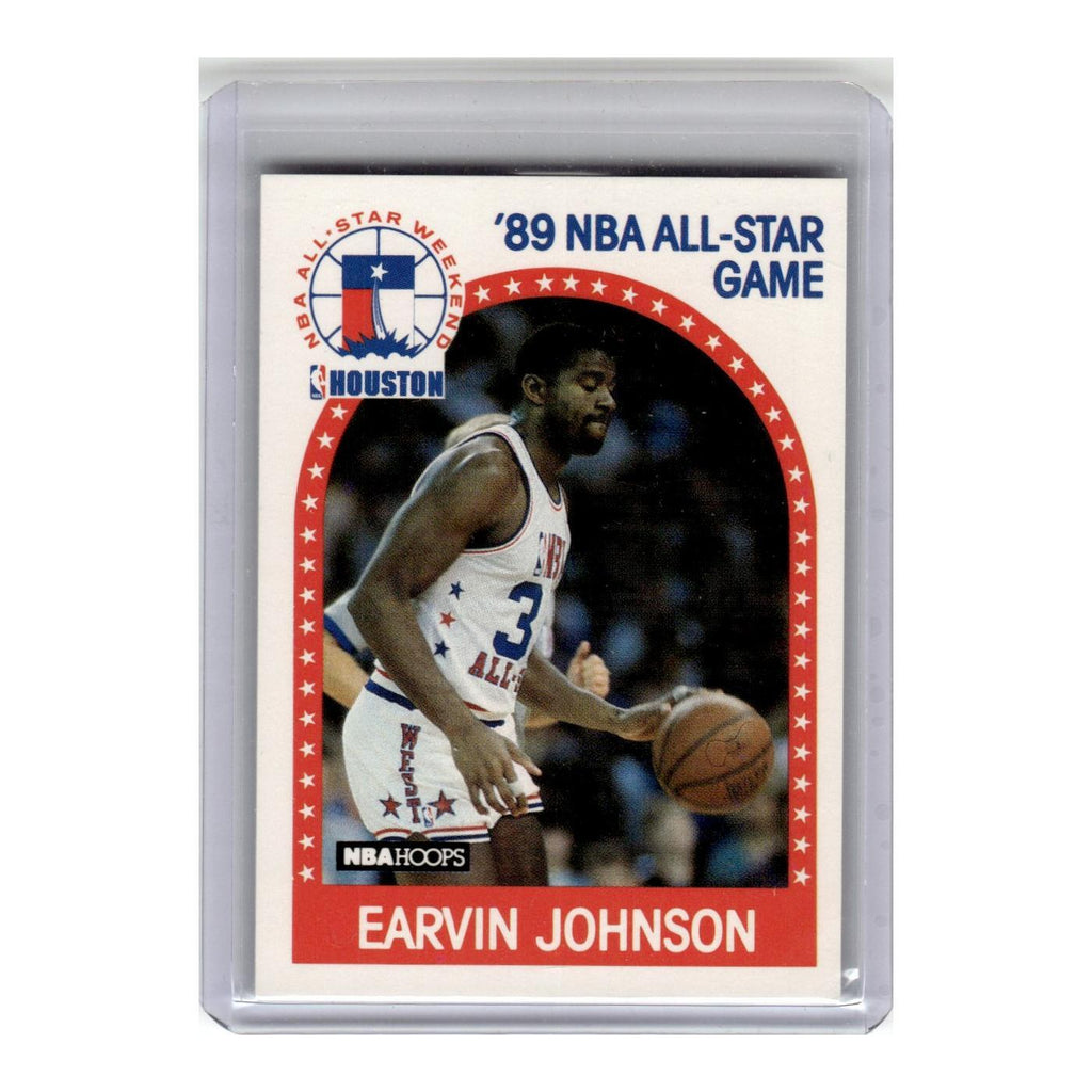 1989 Hoops Basketball Card Earvin Johnson Lakers #166