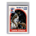 1989 Hoops Basketball Card Earvin Johnson Lakers #166
