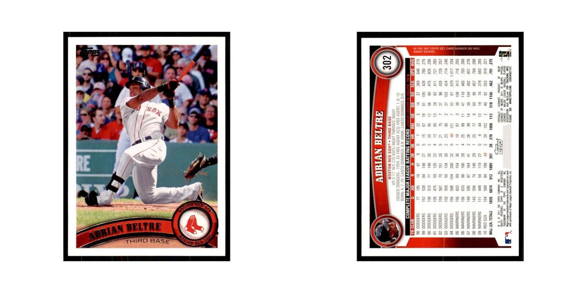 2011 Topps Adrian Beltre Baseball Cards #302