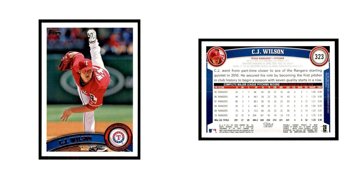 2011 Topps C.J. Wilson Baseball Cards #323