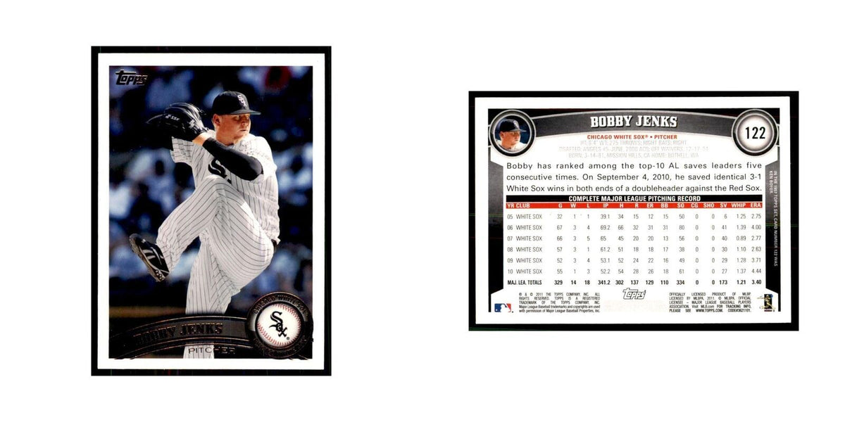 2011 Topps Bobby Jenks Baseball Cards #122