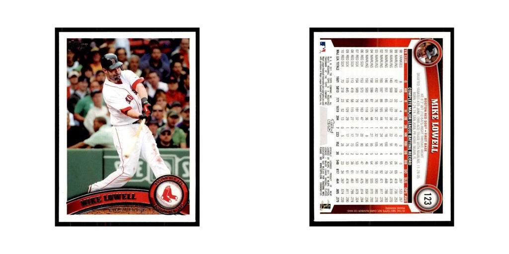 2011 Topps Mike Lowell Baseball Cards #123