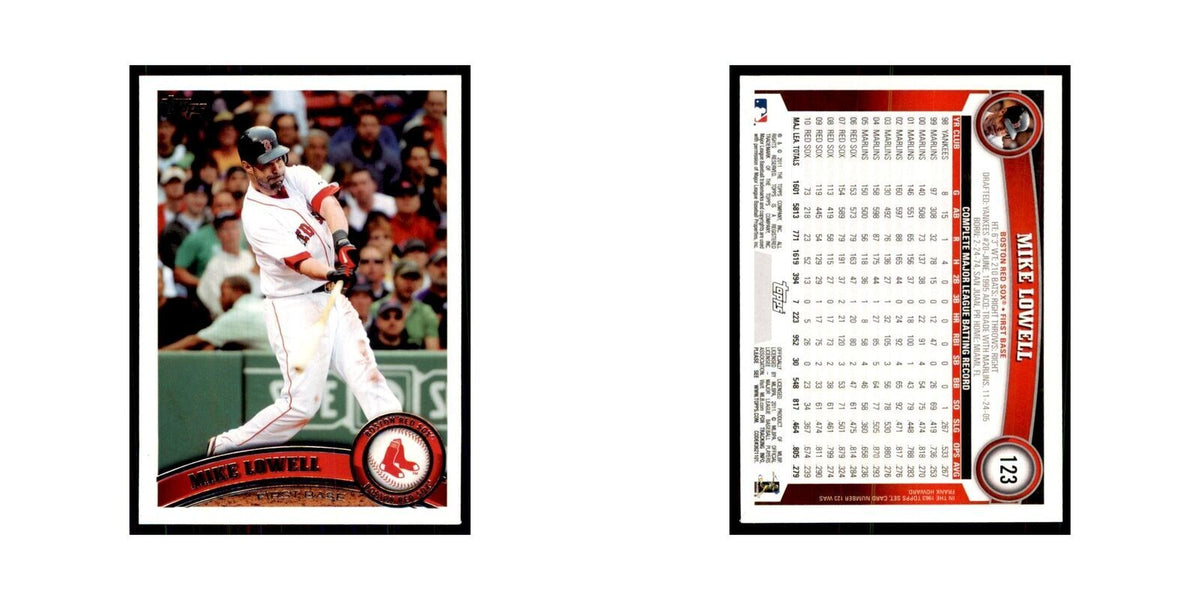 2011 Topps Mike Lowell Baseball Cards #123
