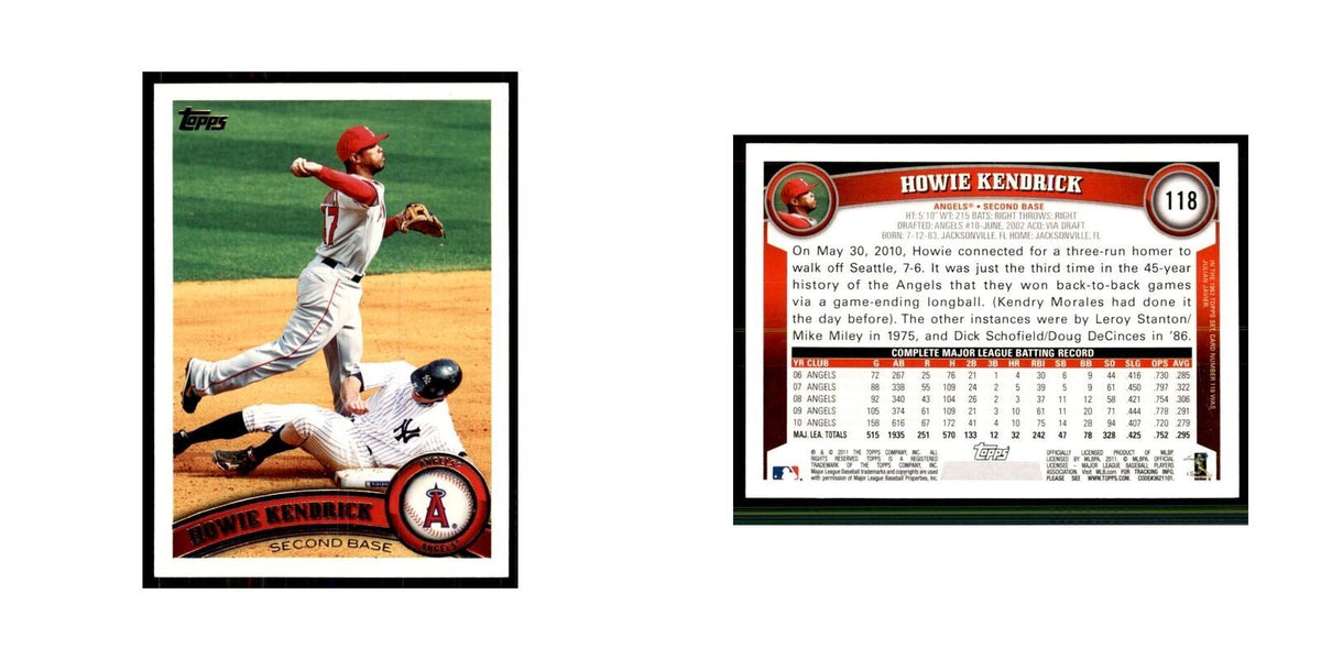 2011 Topps Howie Kendrick Baseball Cards #118