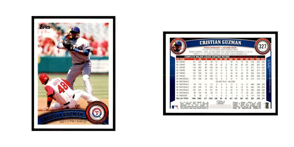 2011 Topps Cristian Guzman Baseball Cards #327