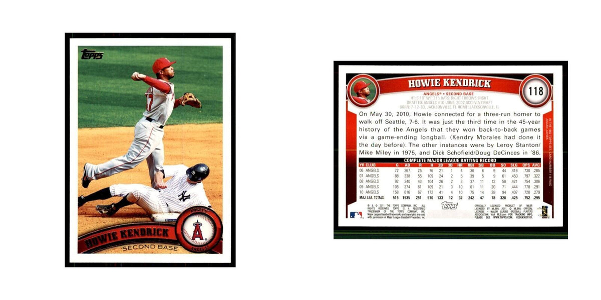 2011 Topps Howie Kendrick Baseball Cards #118