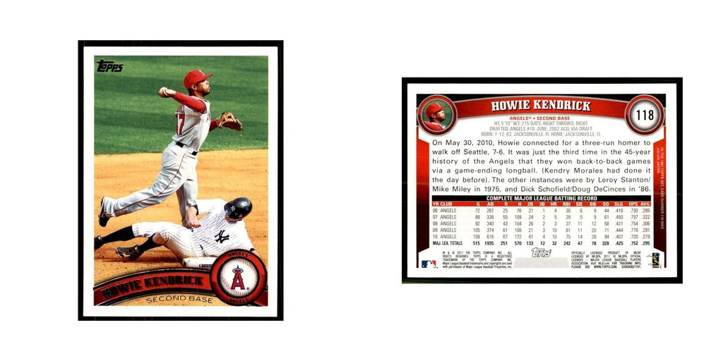 2011 Topps Howie Kendrick Baseball Cards #118