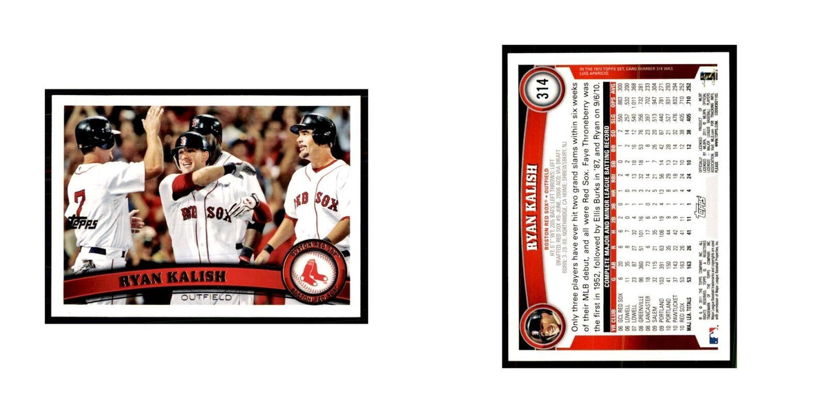 2011 Topps Ryan Kalish Baseball Cards #314