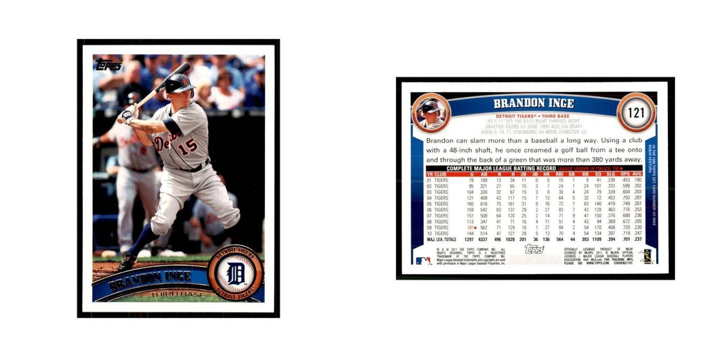 2011 Topps Brandon Inge Baseball Cards #121