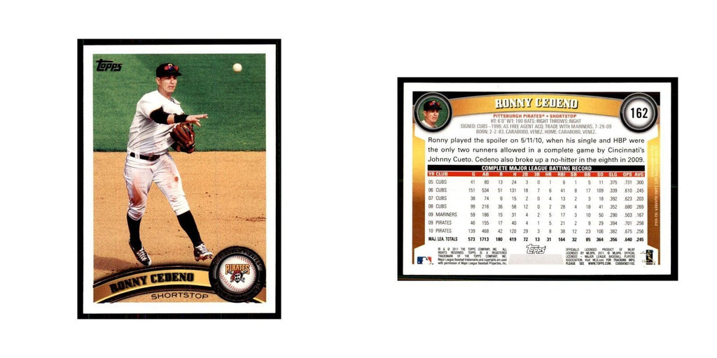 2011 Topps Ronny Cedeno Baseball Cards #162