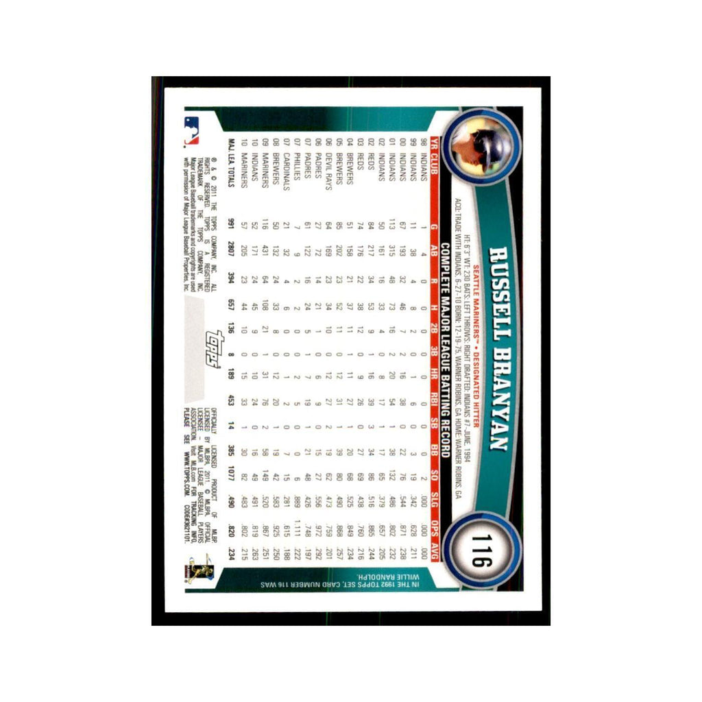2011 Topps Russell Branyan Baseball Cards #116