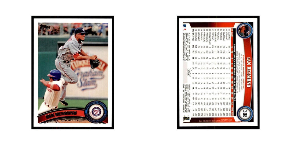 2011 Topps Ian Desmond Baseball Cards #308