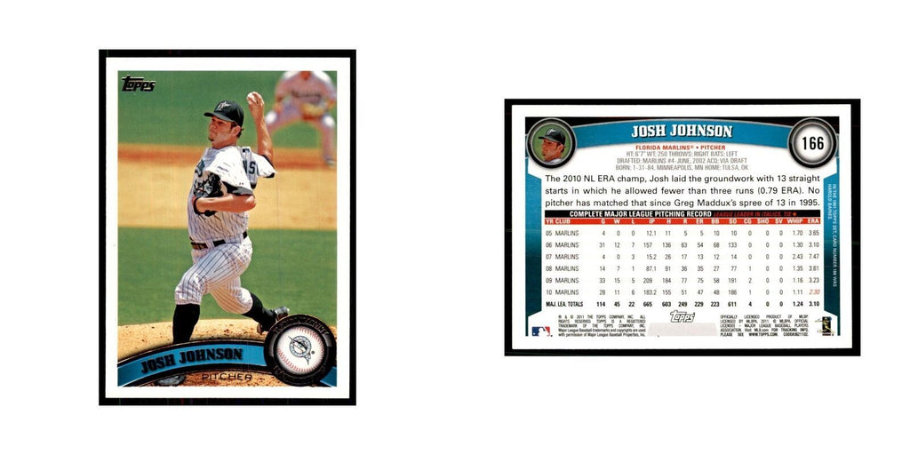 2011 Topps Josh Johnson Baseball Cards #166