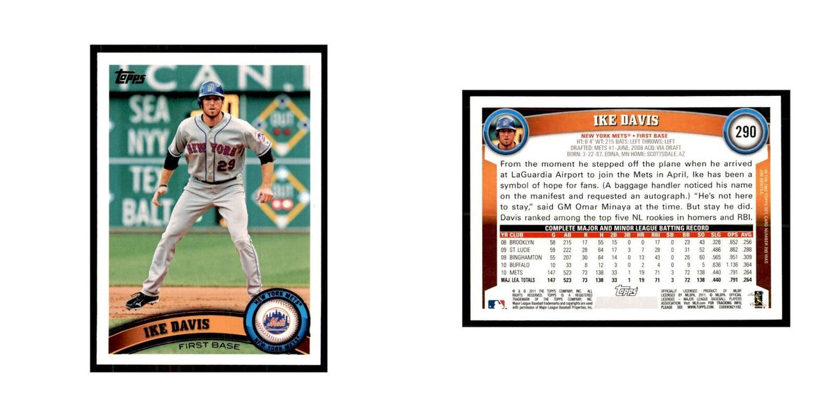 2011 Topps Ike Davis Baseball Cards #290