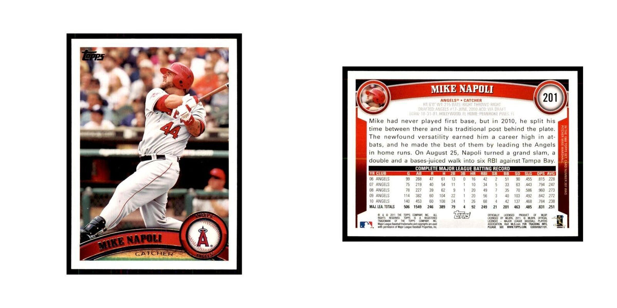 2011 Topps Mike Napoli Baseball Cards #201