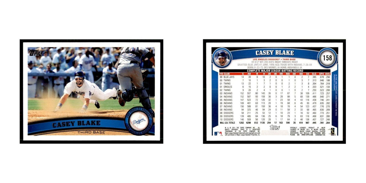 2011 Topps Casey Blake Baseball Cards #158