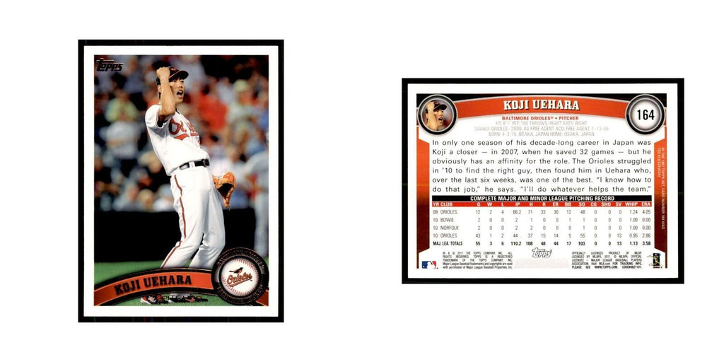 2011 Topps Koji Uehara Baseball Cards #164