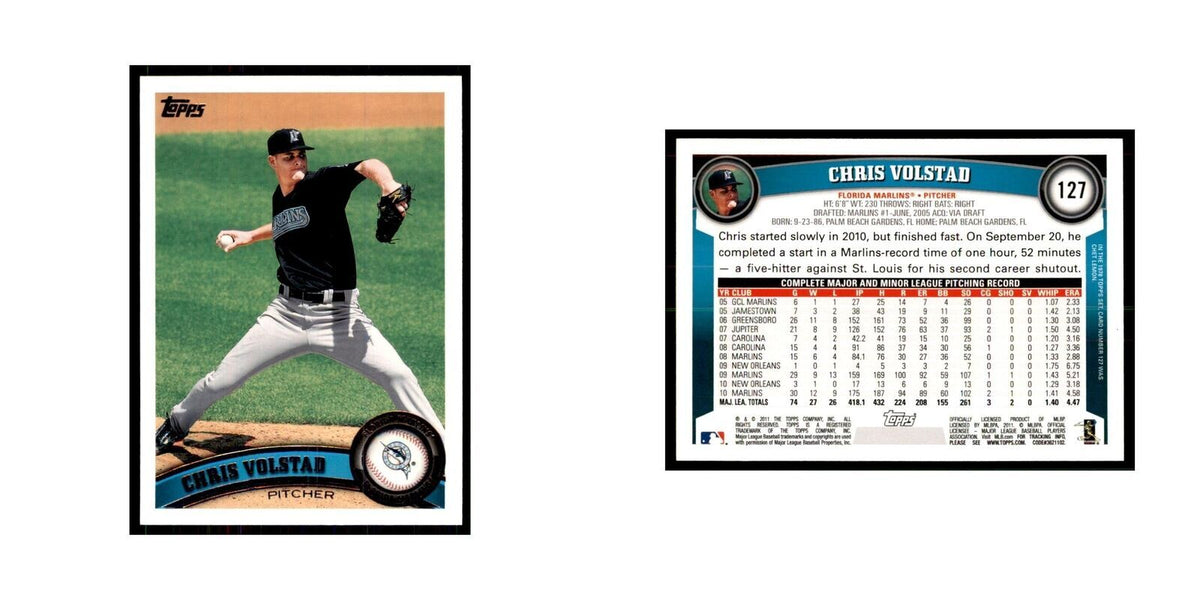 2011 Topps Chris Volstad Baseball Cards #127