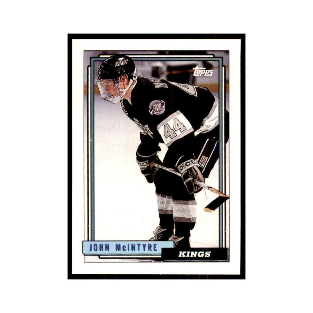 John McIntyre 1992 Topps #369 Hockey Cards Hockey Card NM