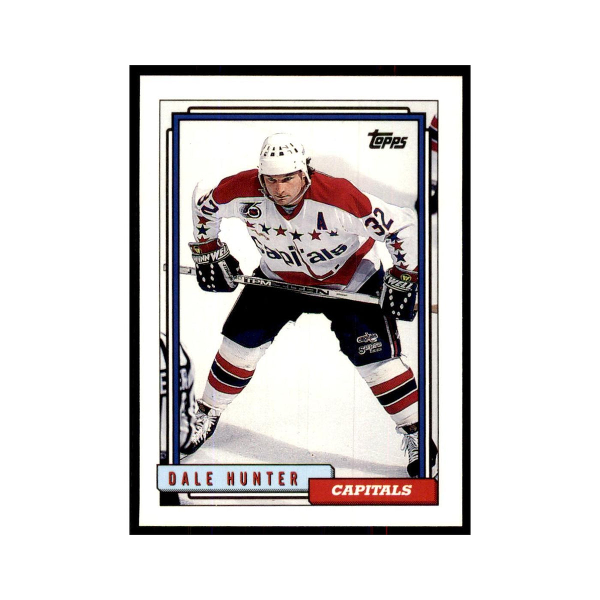 Dale Hunter 1992 Topps #464 Hockey Cards Hockey Card NM
