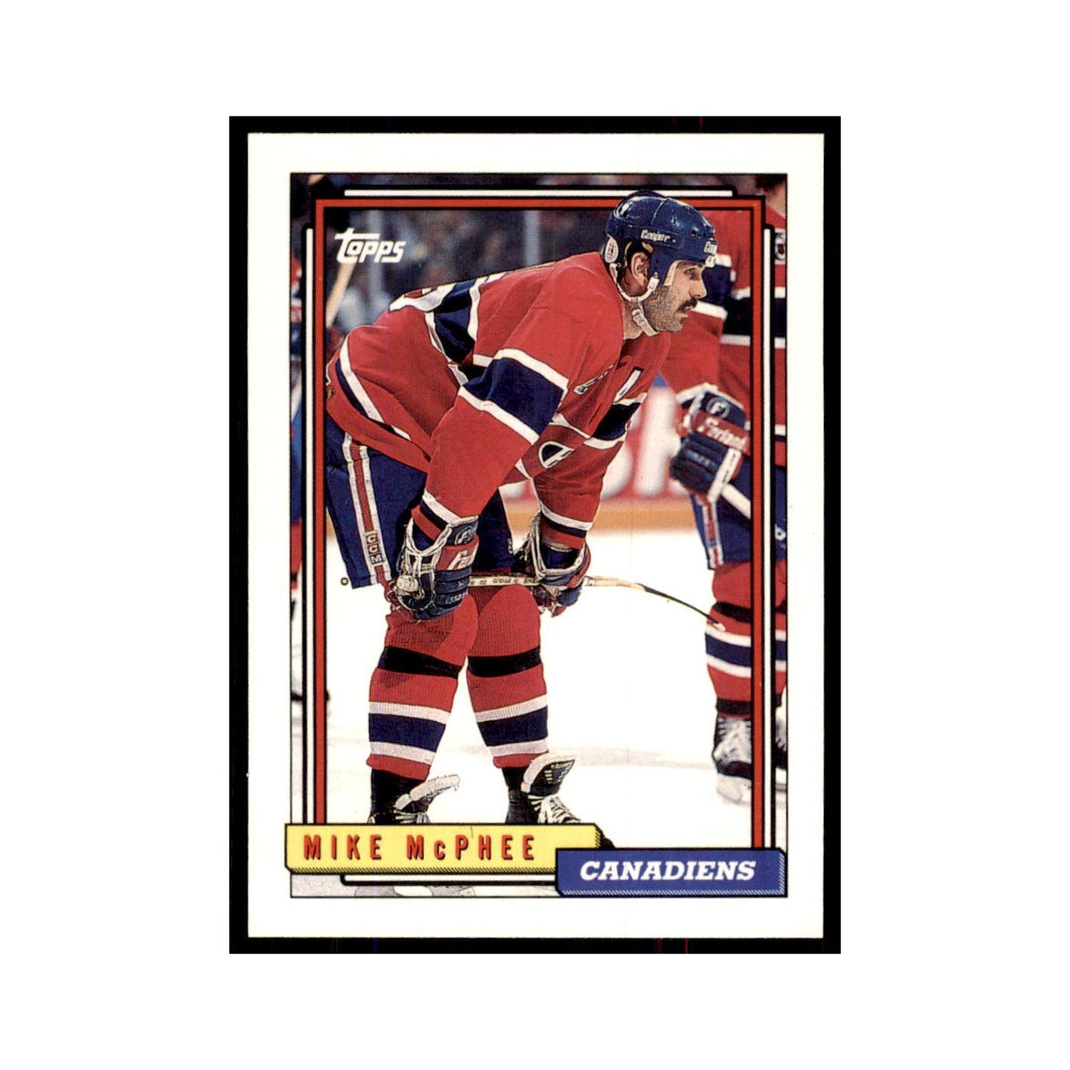 Mike McPhee 1992 Topps #45 Hockey Cards Hockey Card NM