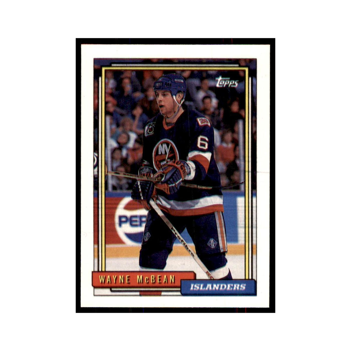Wayne McBean 1992 Topps #443 Hockey Cards Hockey Card NM