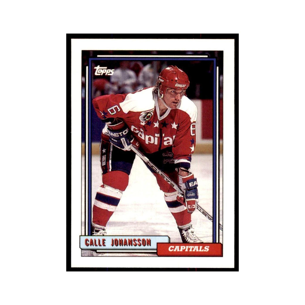 Calle Johansson 1992 Topps #498 Hockey Cards Hockey Card NM