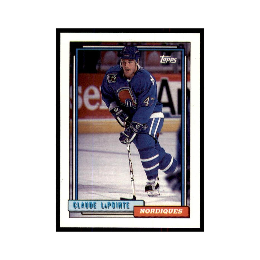 Claude Lapointe 1992 Topps #94 Hockey Cards Hockey Card NM