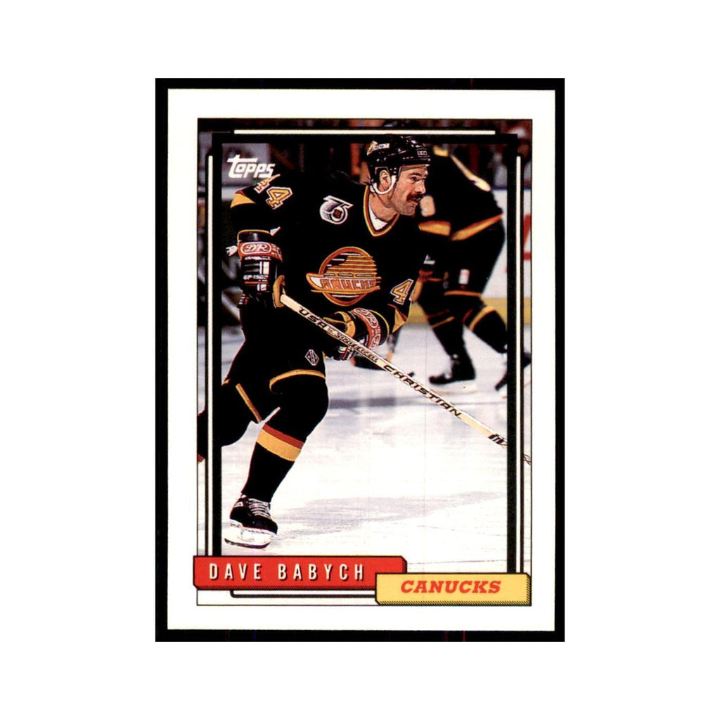 Dave Babych 1992 Topps #138 Hockey Cards Hockey Card NM