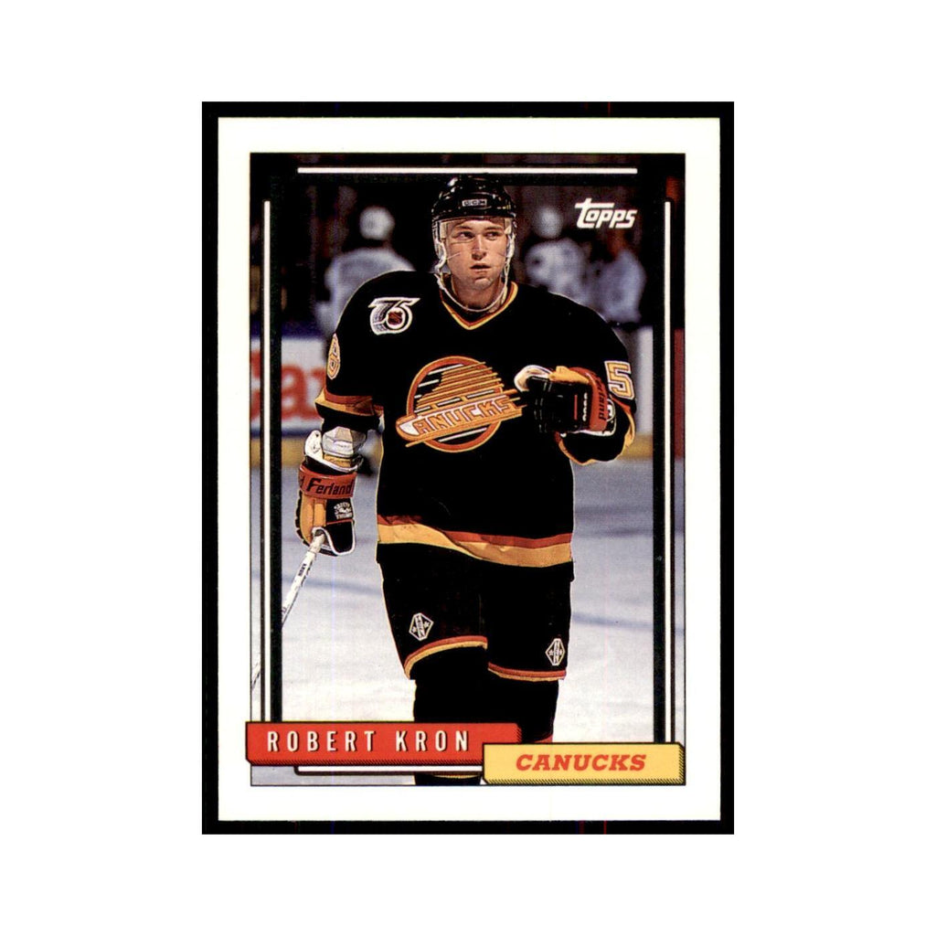 Robert Kron 1992 Topps #80 Hockey Cards Hockey Card NM