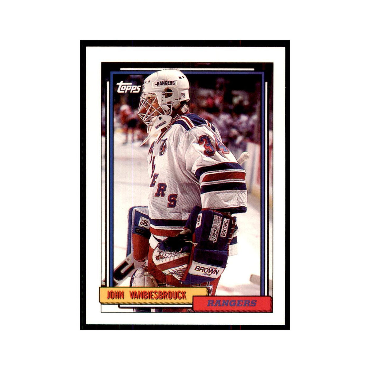John Vanbiesbrouck 1992 Topps #169 Hockey Cards Hockey Card NM