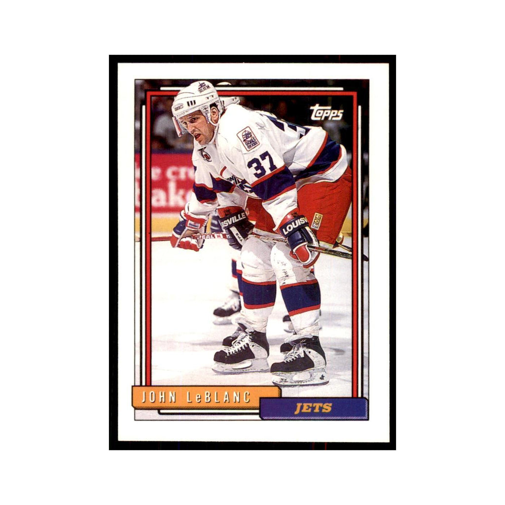John LeBlanc 1992 Topps #88 Hockey Cards Hockey Card NM