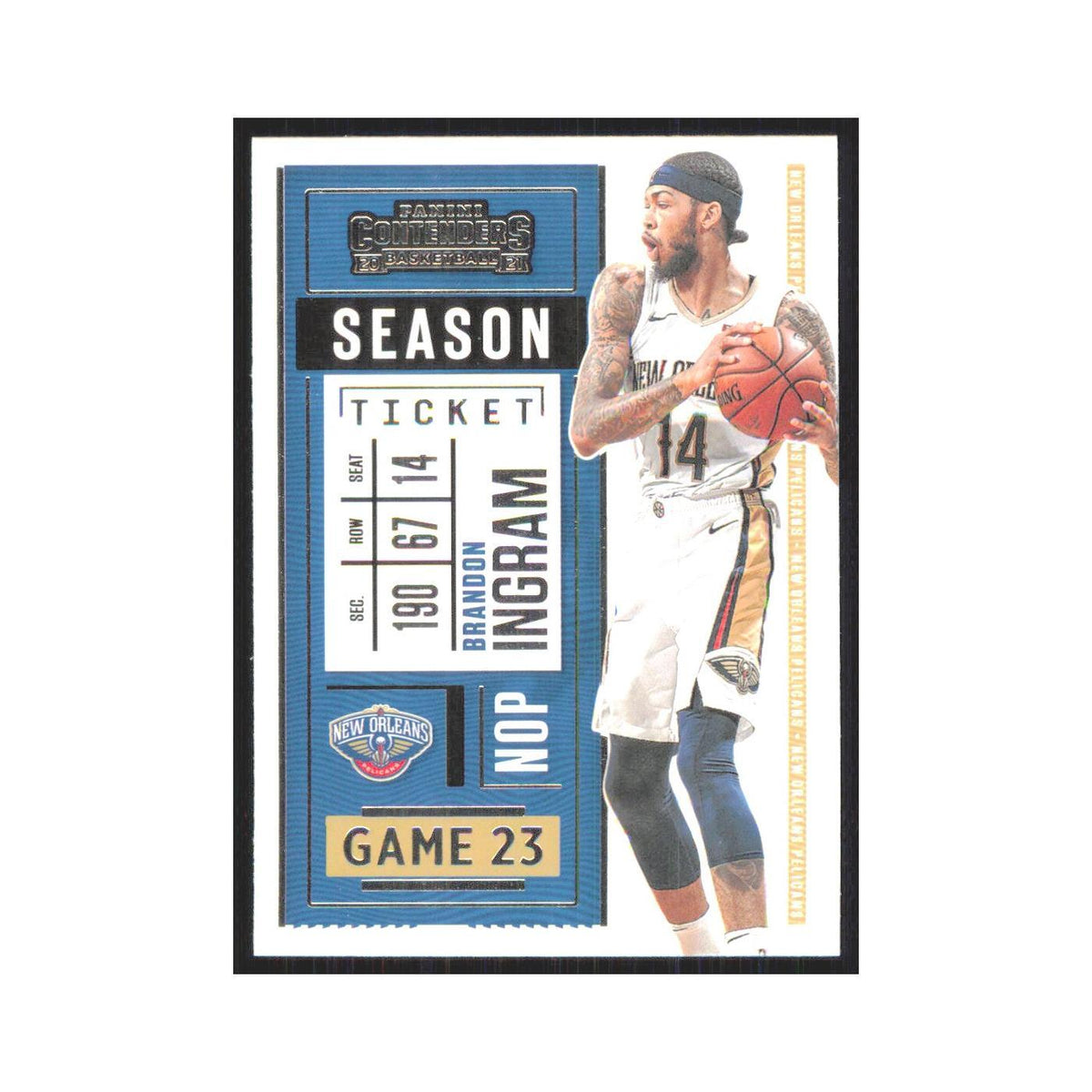 Brandon Ingram 2020 Panini Contenders #21 New Orleans Pelicans NM