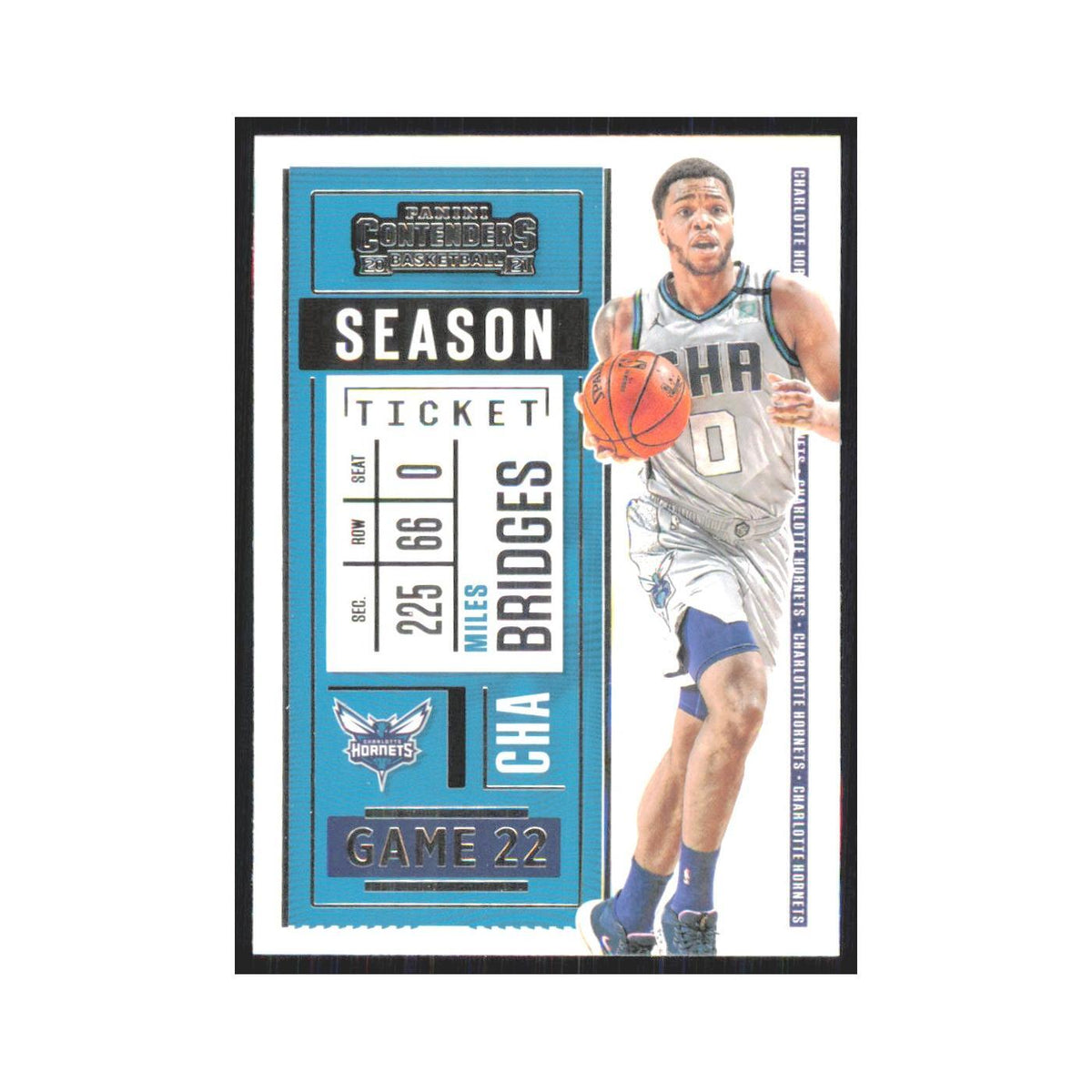 Miles Bridges 2020 Panini Contenders #54 Charlotte Hornets Basketball Card NM