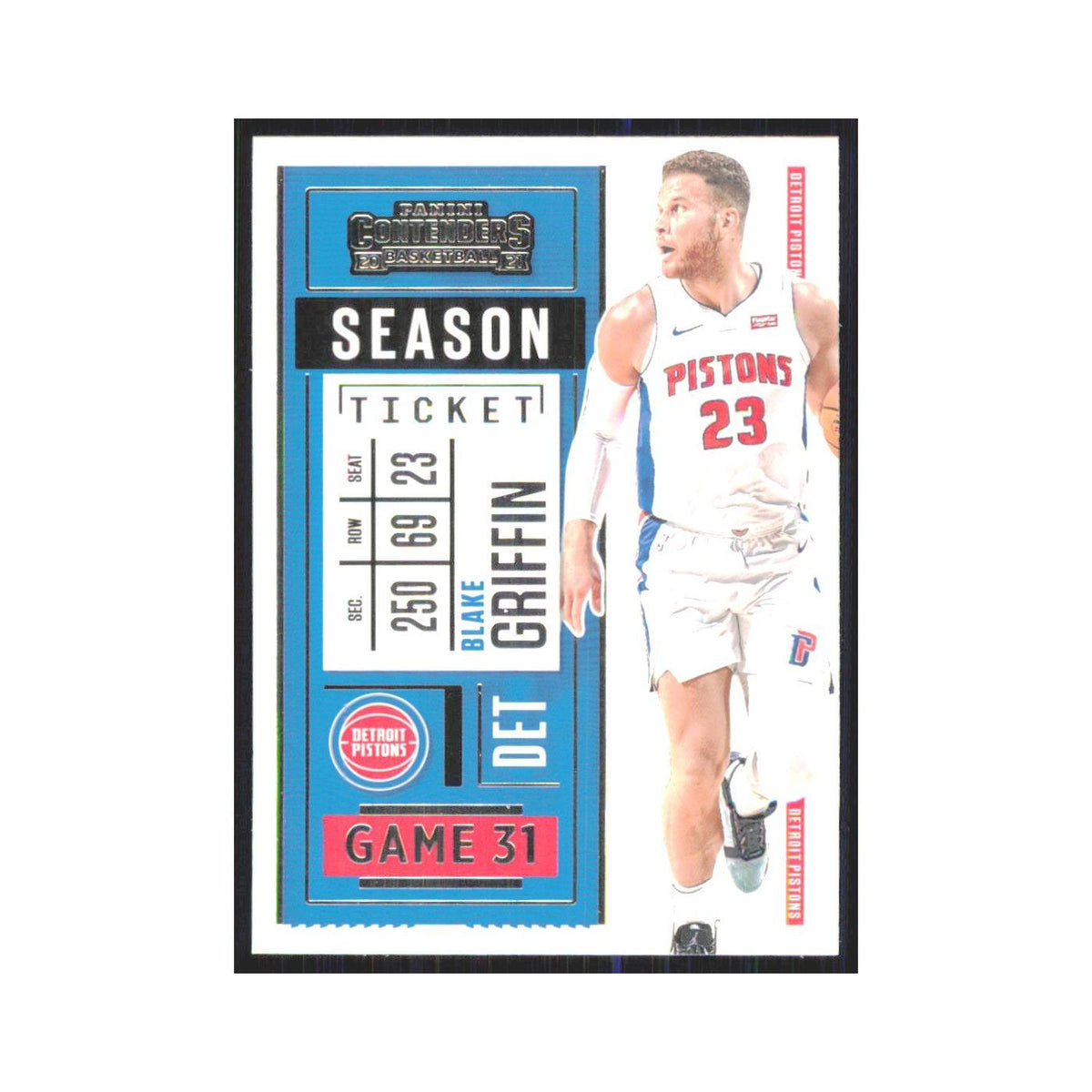 Blake Griffin 2020 Panini Contenders #78 Detroit Pistons Basketball Card NM