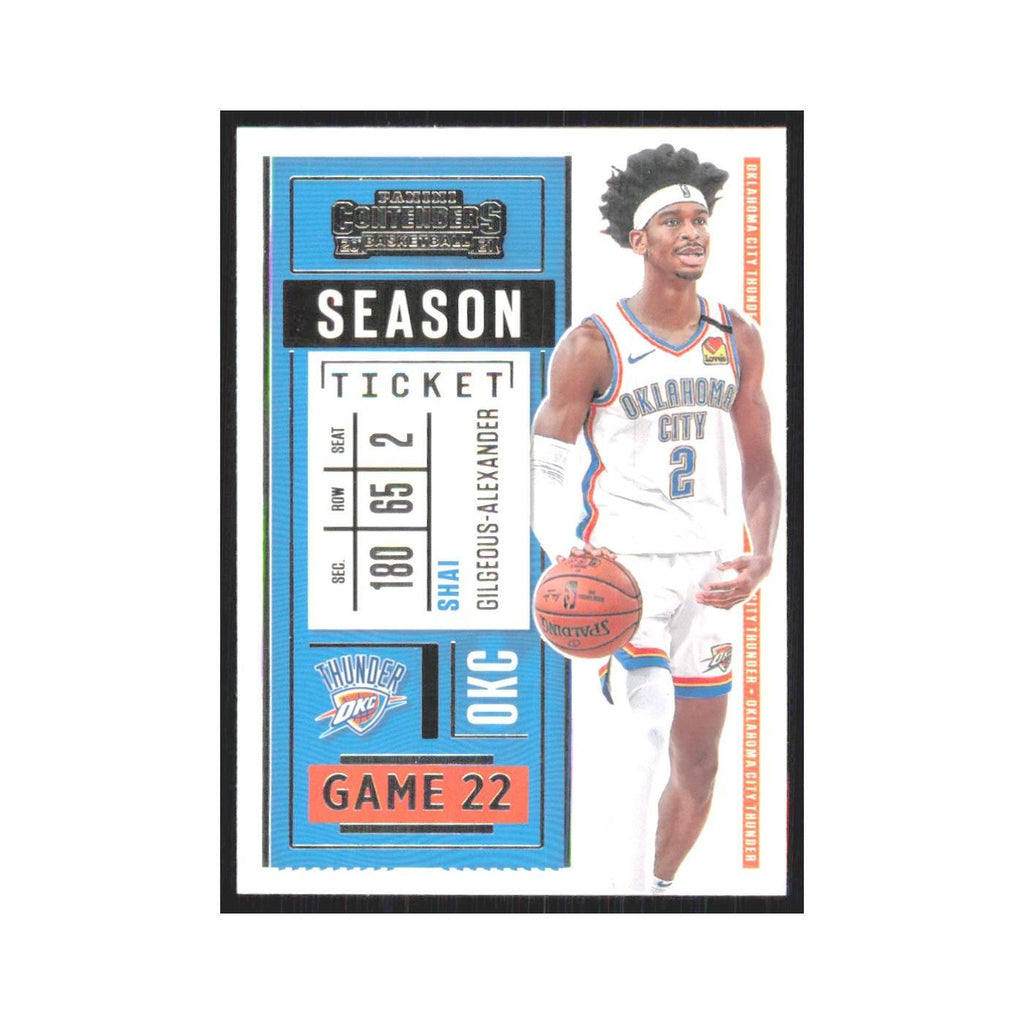 Shai Gilgeous-Alexander 2020 Panini Contenders #74 Oklahoma City Thunder NM