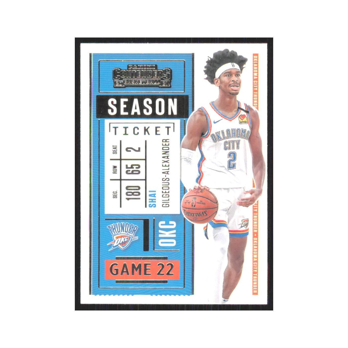 Shai Gilgeous-Alexander 2020 Panini Contenders #74 Oklahoma City Thunder NM