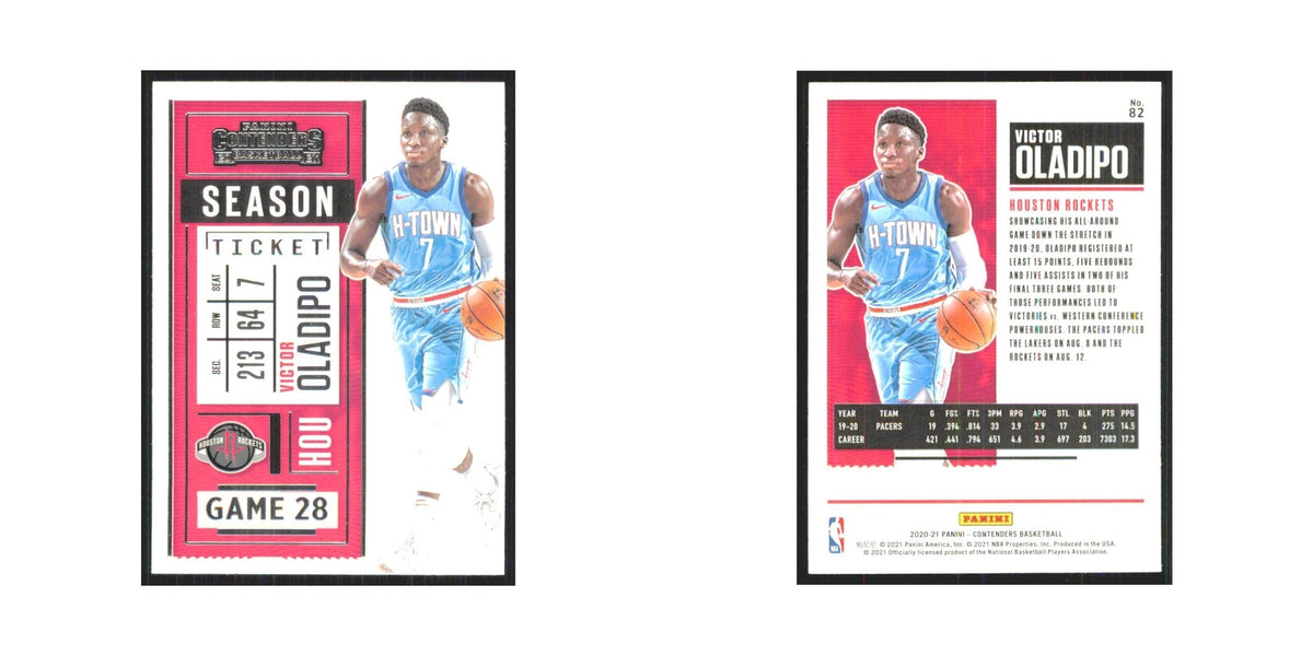 Victor Oladipo 2020 Panini Contenders #82 Houston Rockets Basketball Card NM
