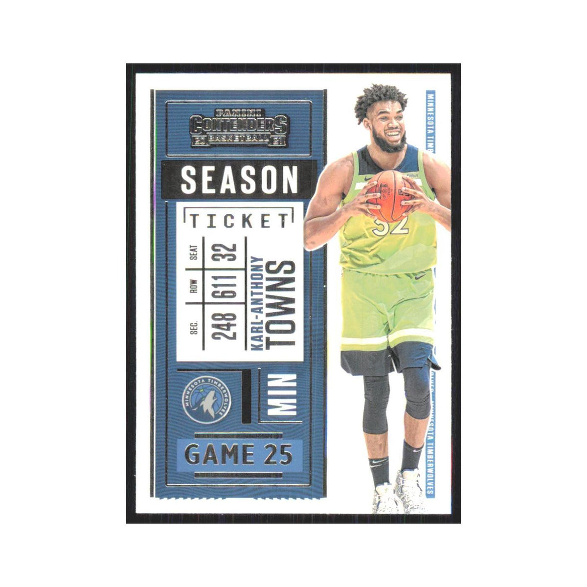 Karl-Anthony Towns 2020 Panini Contenders #67 Minnesota Timberwolves NM