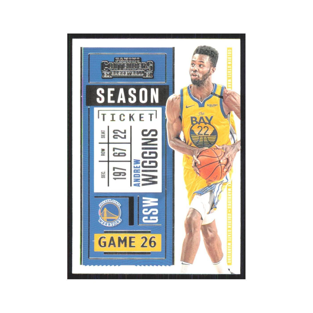 Andrew Wiggins 2020 Panini Contenders #9 Minnesota Timberwolves NM