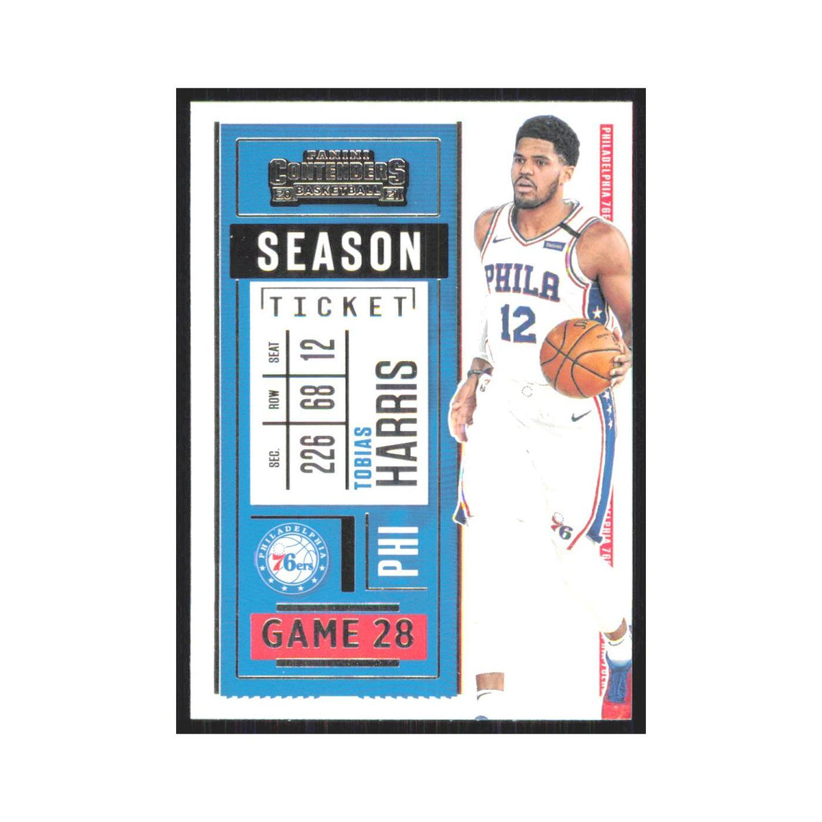Tobias Harris 2020 Panini Contenders #70 Philadelphia 76ers Basketball Card NM