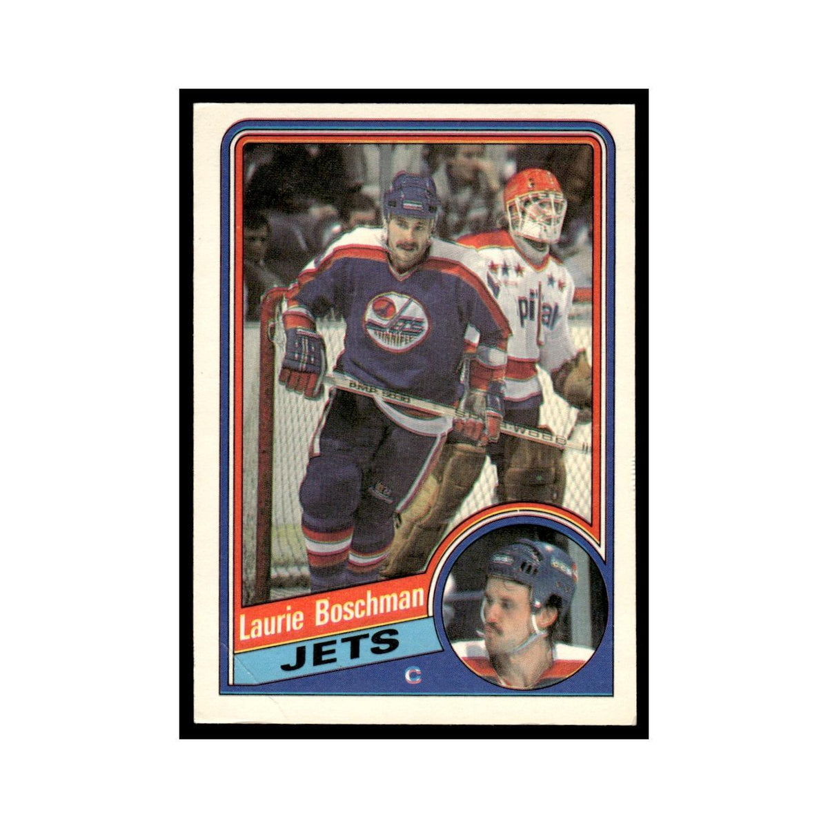 Laurie Boschman 1984 O-Pee-Chee #335 Winnipeg Jets Hockey Card EX