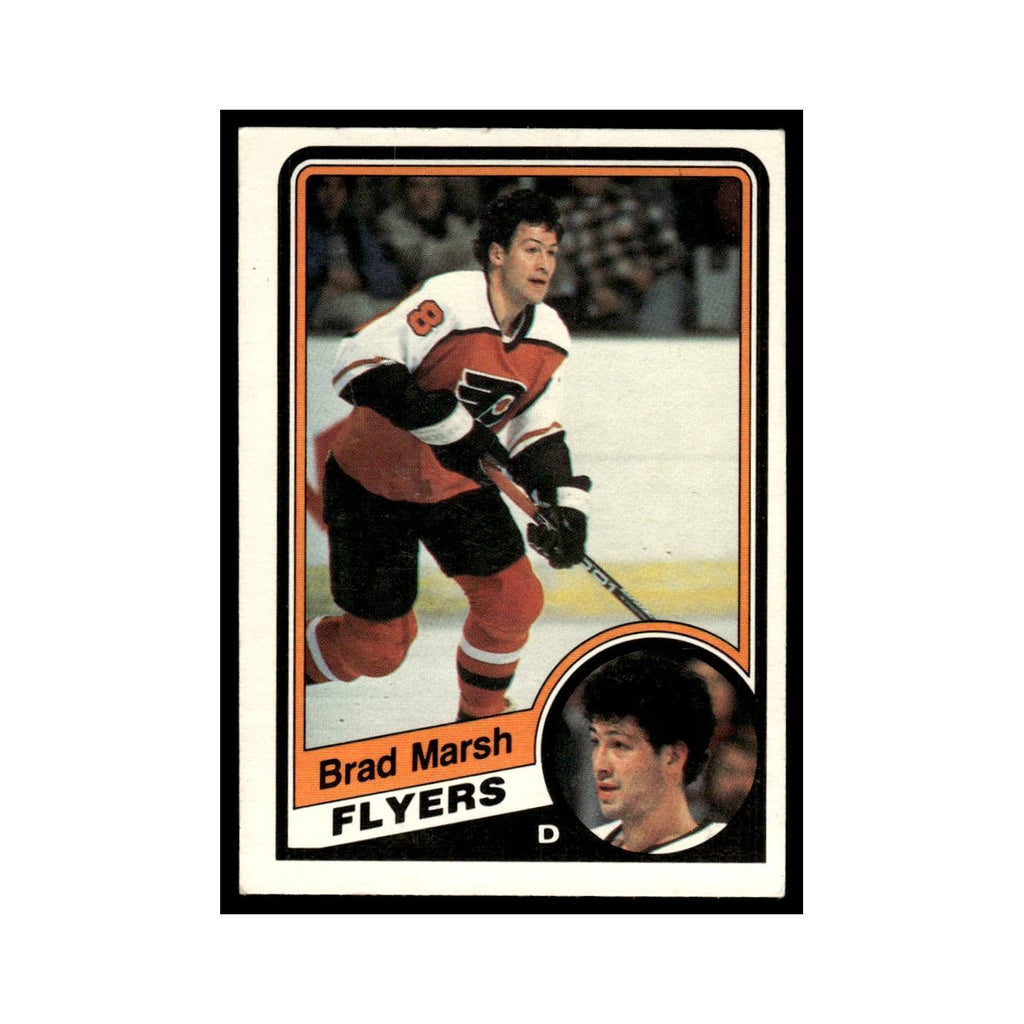 Brad Marsh 1984 O-Pee-Chee #163 Philadelphia Flyers Hockey Card EX
