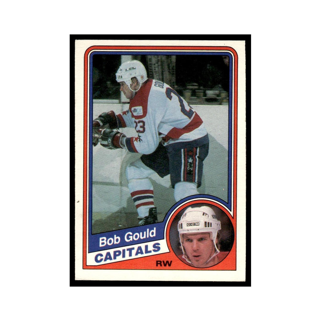 Bob Gould Rookie 1984 O-Pee-Chee #196 Washington Capitals Hockey Card EX