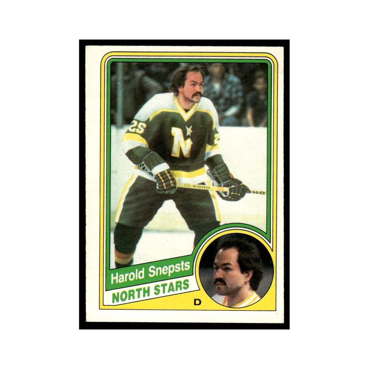 Harold Snepsts 1984 O-Pee-Chee #108 Minnesota North Stars Hockey Card EX